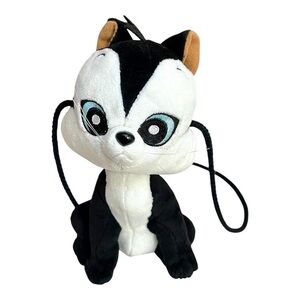 Looney Tunes Penelope Cat Pepe Le Pew Six Flags Plush Zip Up Purse/Bag